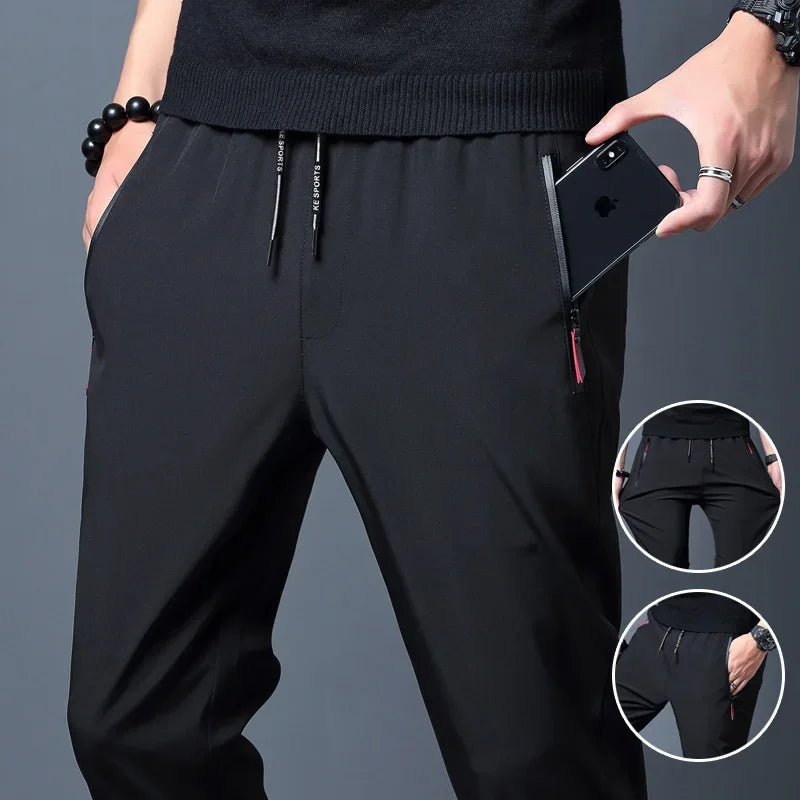 Men’s Slim Fit Jogger Pants – Elastic Waist & Classic Style