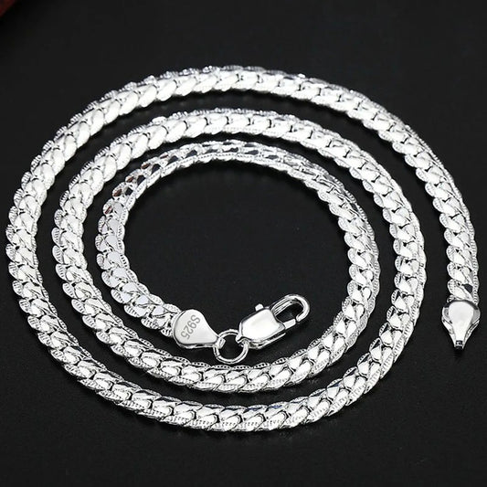 Royal Sterling Side Chain – 925 Silver Necklace & Bracelet