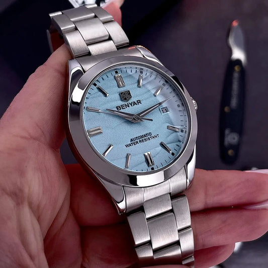 BENYAR Mechanical Watch – 50M Waterproof & Stainless Steel Design