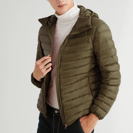 Ultra Light Down Jacket — Warm 90% duck down coat.