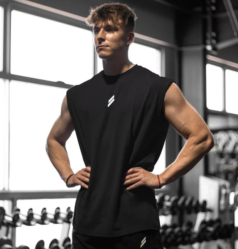 Men’s Sleeveless Gym Shirt – Quick Dry & Lightweight