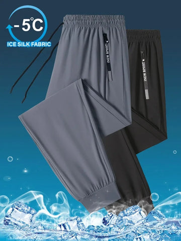 Men’s Ice Silk Pants – Quick Dry, Lightweight & Casual Fit