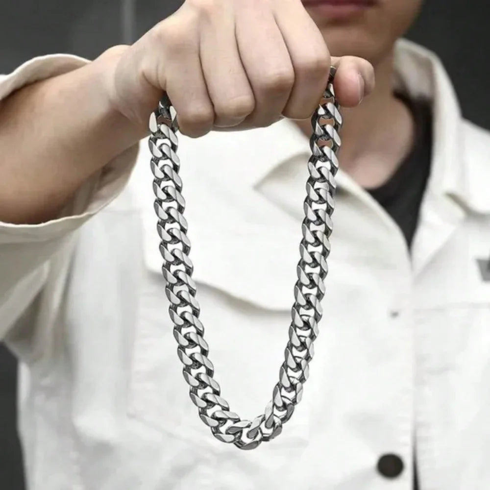 Urban Steel Link Chain – Hip Hop Stainless Necklace