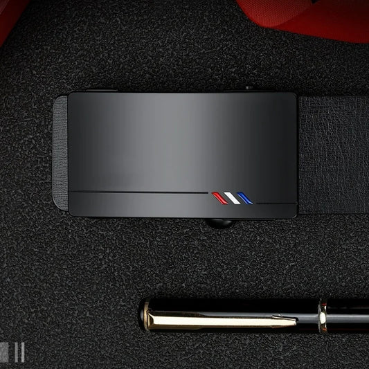 Men’s Leather Belt – Automatic Buckle & Luxury Cowskin Design