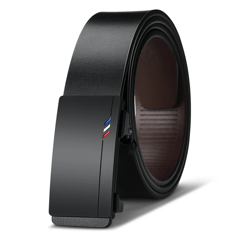 Men’s Leather Belt – Automatic Buckle & Luxury Cowskin Design