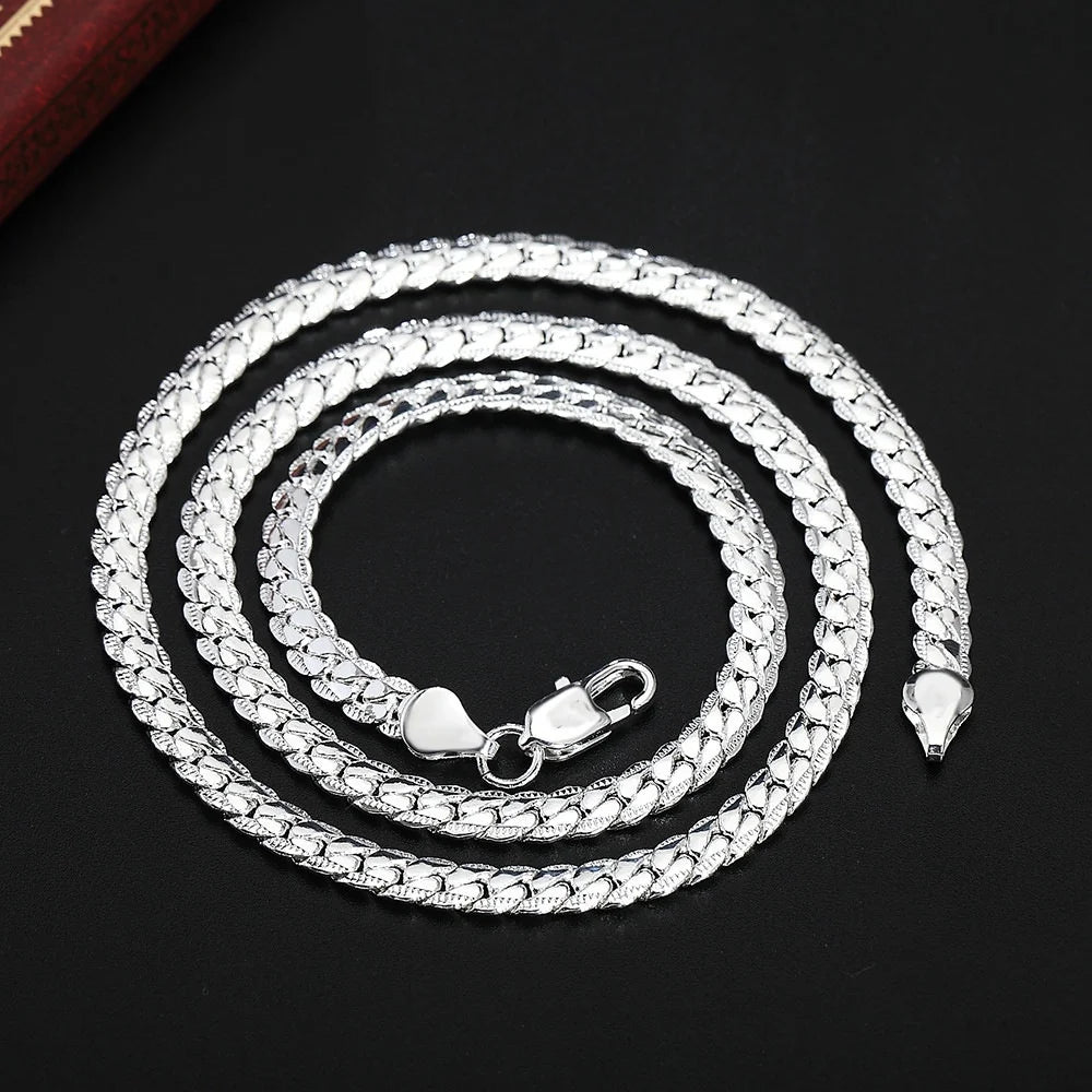 Luxury Silver Noble Chain – 5mm Premium Wedding & Fashion Necklace