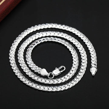 Luxury Silver Noble Chain – 5mm Premium Wedding & Fashion Necklace