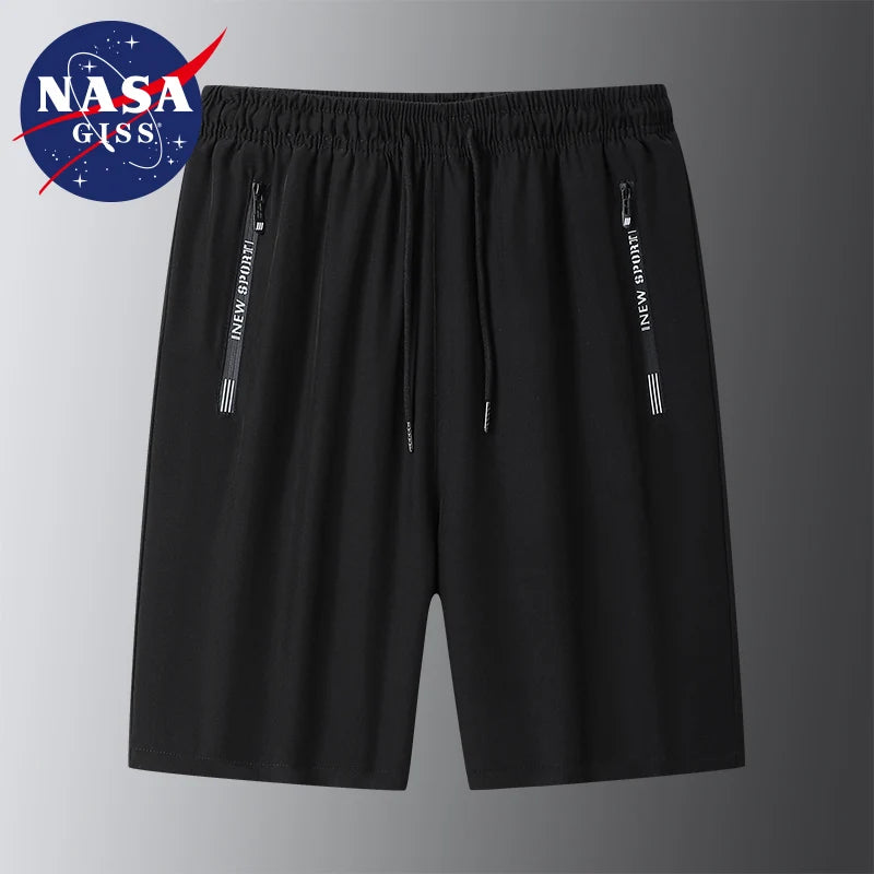 Men’s NASA Shorts – Ice Silk, Quick Dry & Casual Loose Fit